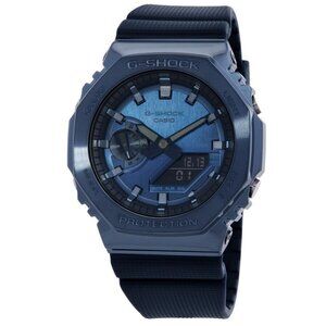 NWT Authentic Casio G-Shock Quartz Analog-Digital Blue Dial Men's Watch